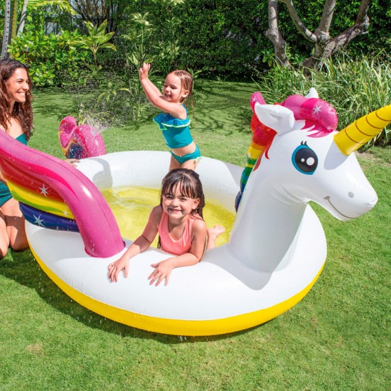 Piscina hinchable Intex Unicornio Spray 57441NP