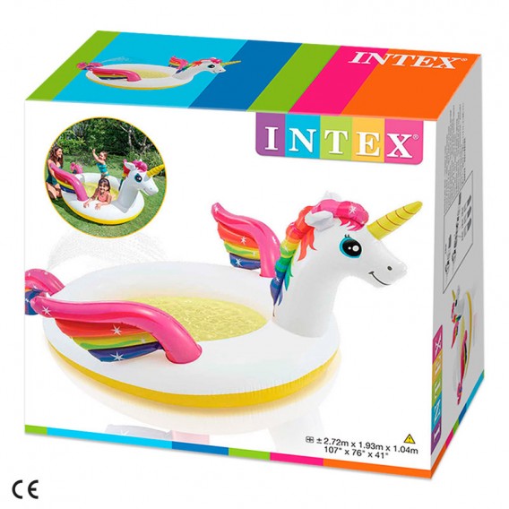 Piscina hinchable Intex Unicornio Spray 57441NP