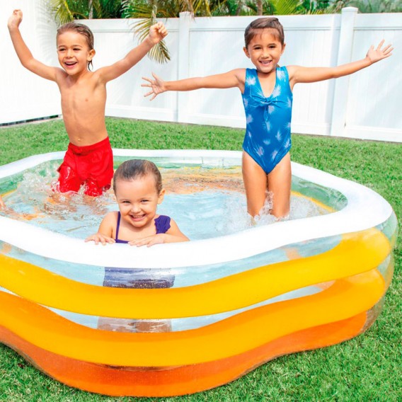 Piscina hinchable Intex transparente Summer Colors 56495NP