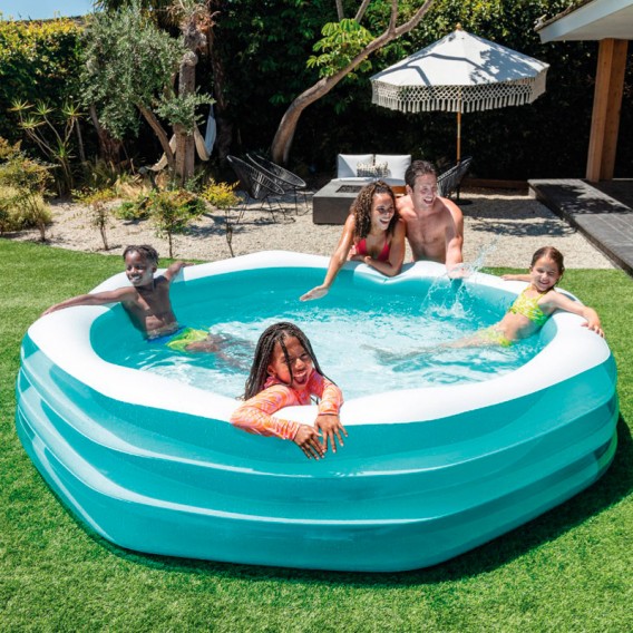 Piscina hinchable Intex Swim Center Octogonal 58492NP