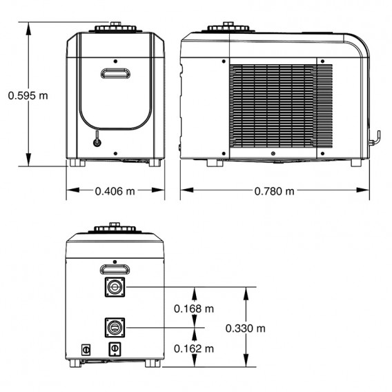 Dimensiones Poolex Poolican 4 en 1