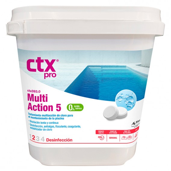Cloro multiacción en tabletas 250g CTX-393 5 kg