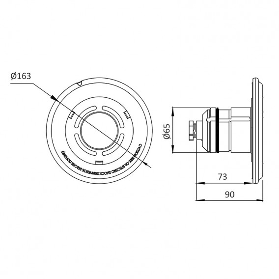 Dimensiones LumiPlus Essential Mini LEDs para nichos AstralPool