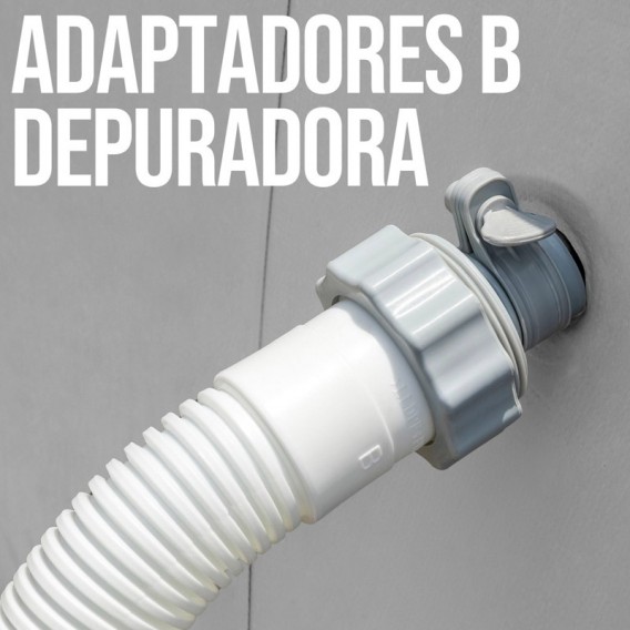 Set de 2 adaptadores depuradoras Intex 32-38 mm 29061