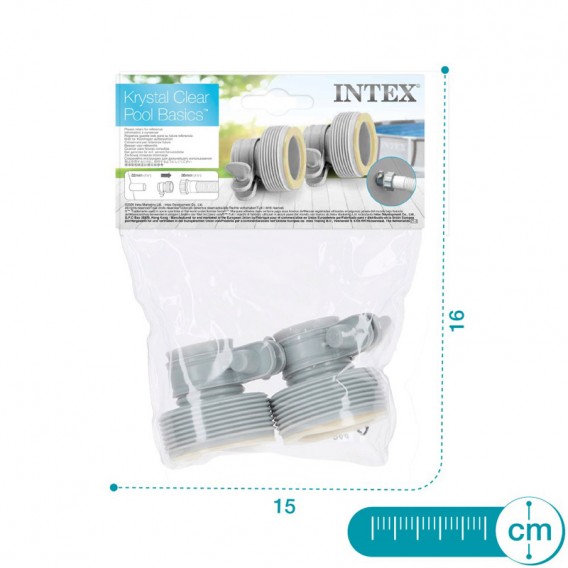 Set de 2 adaptadores depuradoras Intex 32-38 mm 29061