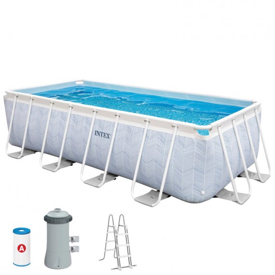 Piscina Intex Chevron Prism Frame 400x200x100 dep. cartucho 26780NP