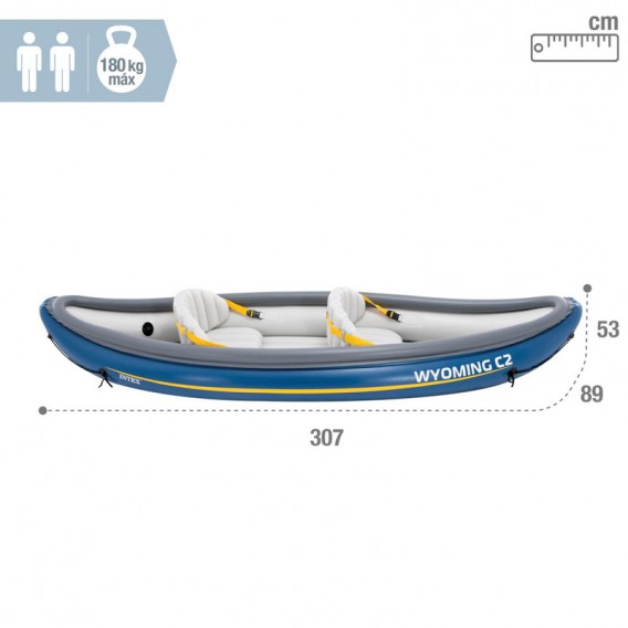 Canoa hinchable Intex Wyoming 2 personas 68389NP