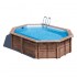 Piscina de madera Gre Bambu 2 ovalada 535x335x136
