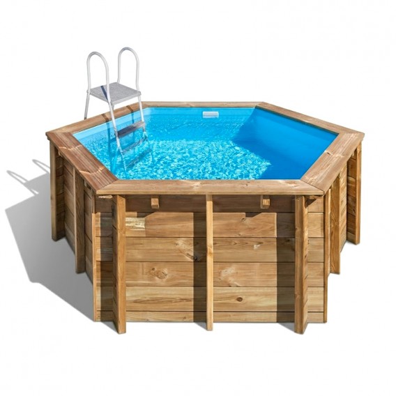 Piscina de madera Gre Lili 2 redonda