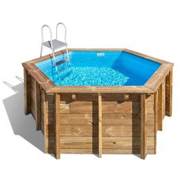 Piscina de madera Gre Lili 2 redonda