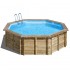 Piscina de madera Gre Violette 2 redonda