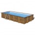 Piscina de madera Gre Braga rectangular