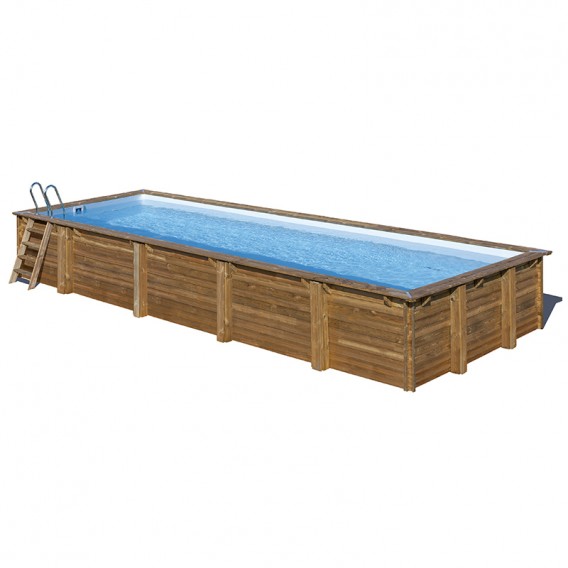 Piscina de madera Gre Mint rectangular
