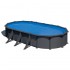 Piscina Gre Anthracite ovalada KITPROV738GY