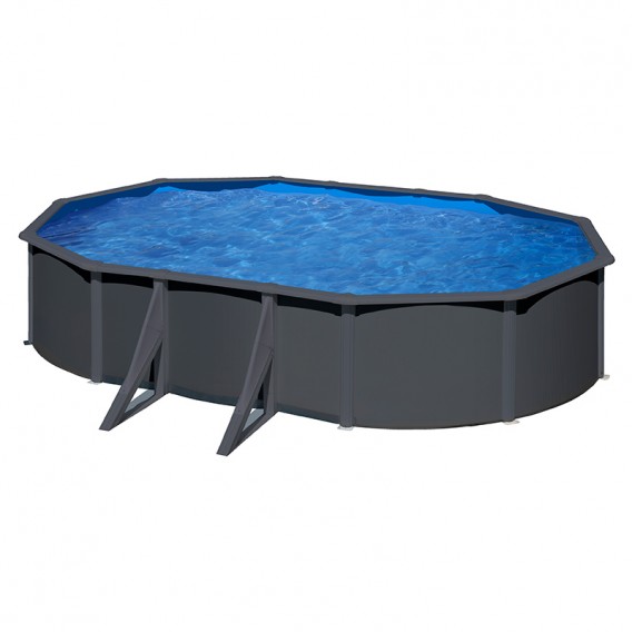 Piscina Gre Anthracite ovalada KIT500GY KIT610GY