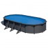 Piscina Gre Anthracite ovalada KIT730GY