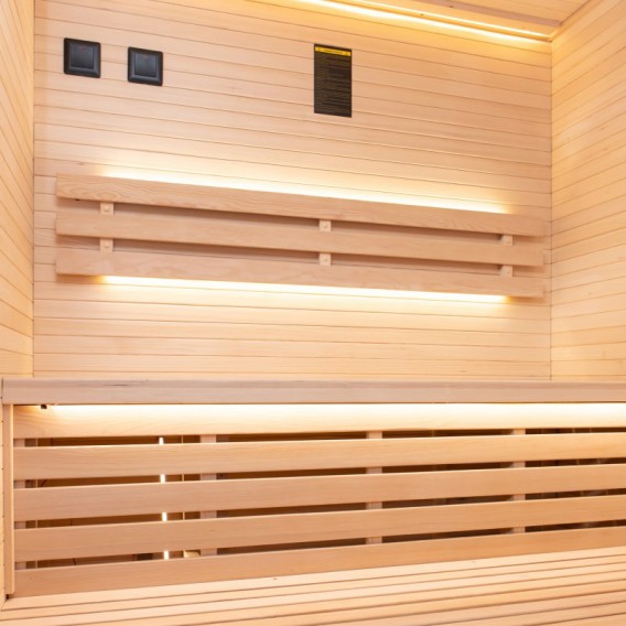 Sauna de vapor Sense 3 plazas en esquina