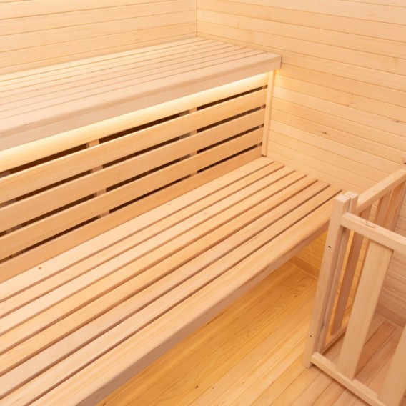Sauna de vapor Sense 3 plazas en esquina