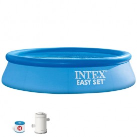 Piscina Intex autoportante Easy Set 244x61 con depuradora 28108NP