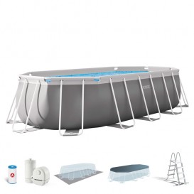 Piscina Intex Prisma Frame Oval 503x274x122 dep. cartucho 26796NP