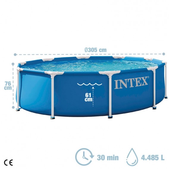Piscina Intex Metal Frame 305x76 28202ND