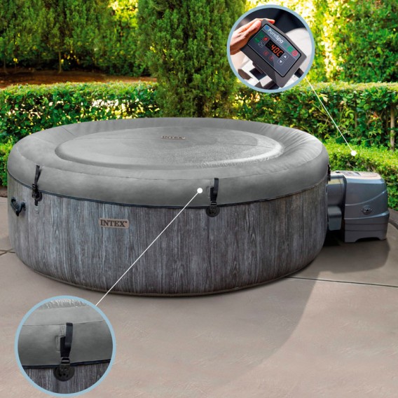 Spa hinchable Intex PureSpa Greywood Deluxe 4p 28440NP