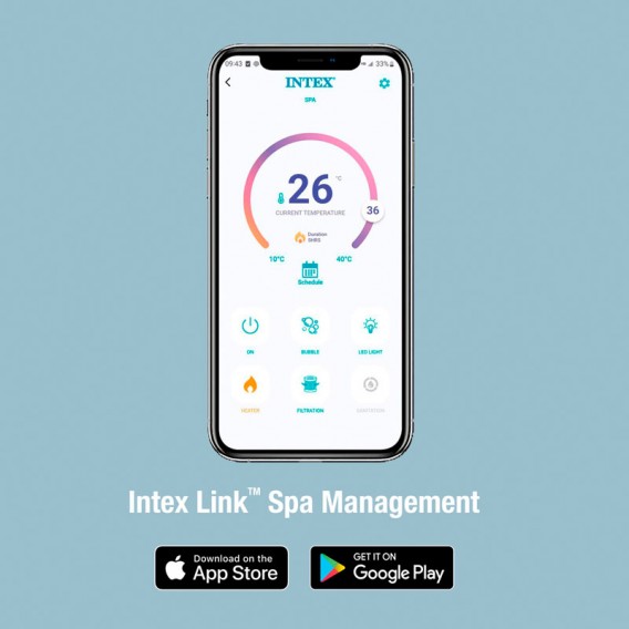 Spa hinchable Intex PureSpa Greywood Deluxe 4p 28440NP