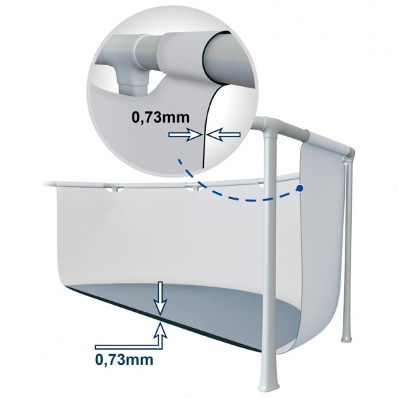 Piscina Intex Rectangular Ultra XTR Frame 732x366x132 26368NP