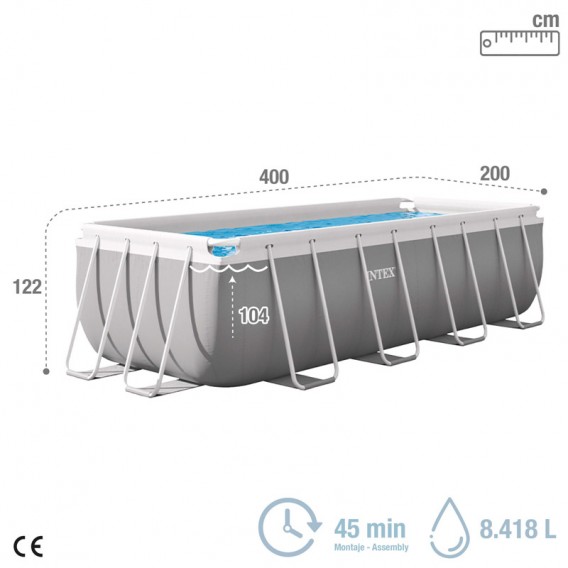Piscina Intex Prism Frame 400x200x122 26790NP