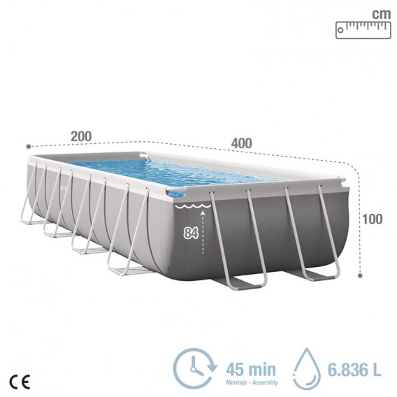 Piscina Intex Prism Frame 400x200x100 26788NP