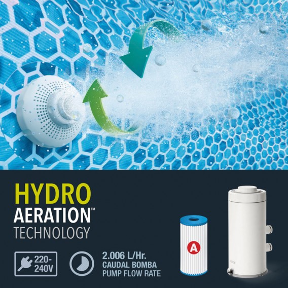 Piscina Intex Prism Frame ClearView 400x200x122 26770NP