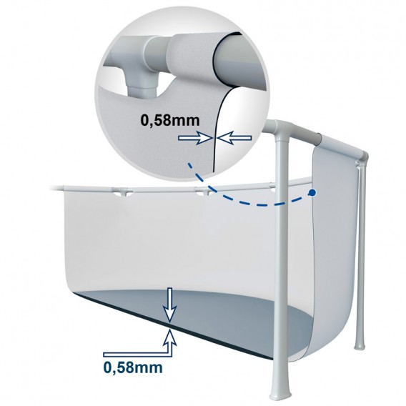 Piscina Intex Prism Frame ClearView 400x200x122 26770NP