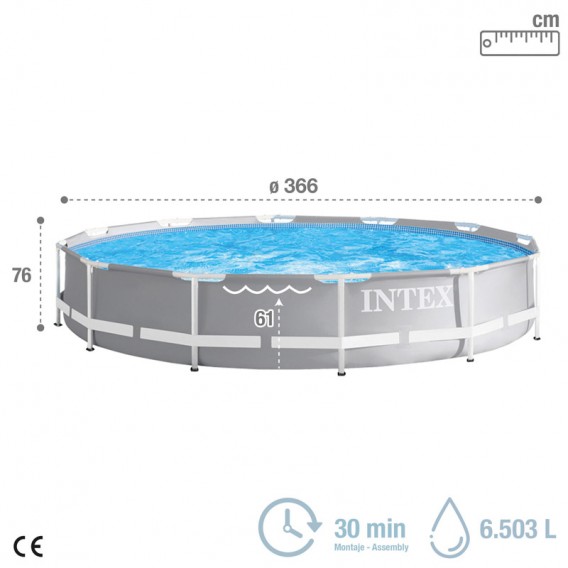 Piscina Intex Prism Frame 366x76 26710NP
