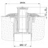 Dimensiones boquilla Net'N'Clean liner inserto fija PN10