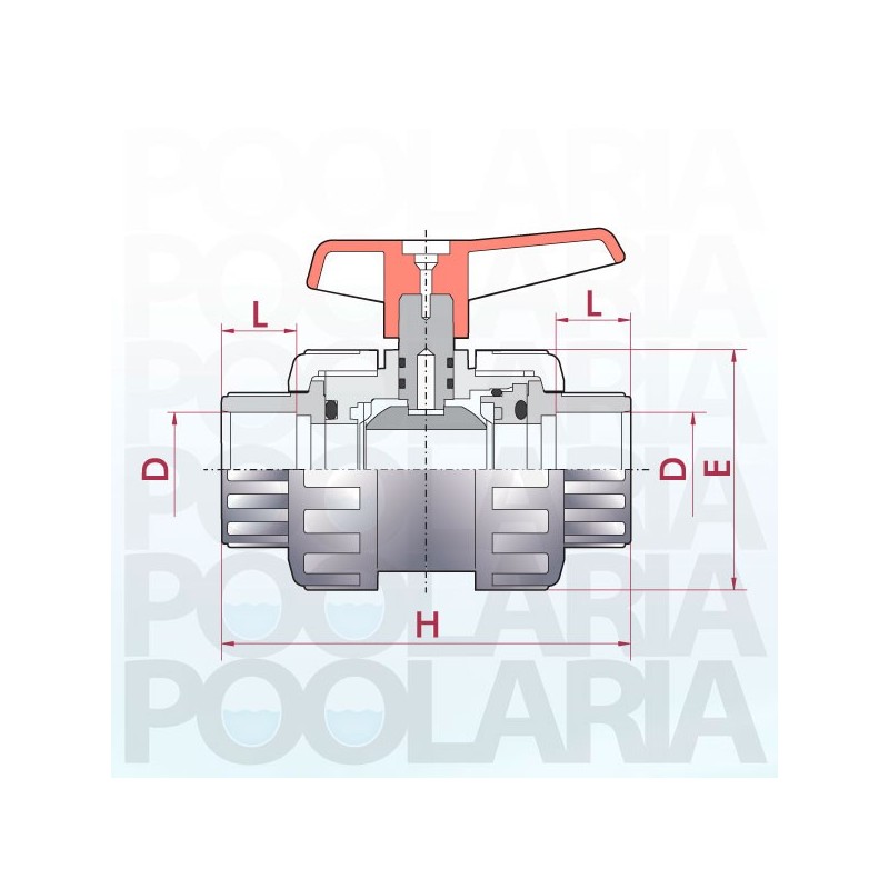 Válvula antirretorno PVC Cepex EPDM encolar