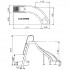 Tobogán piscina curvado AstralPool dimensiones derecha