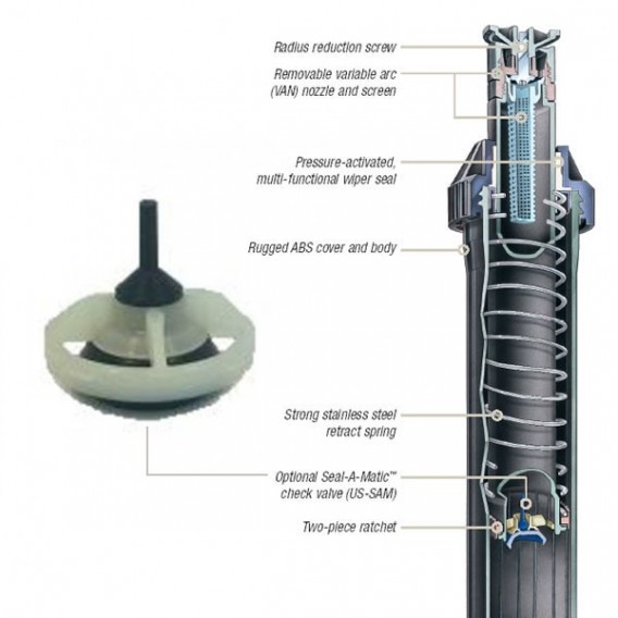 Válvula anti-drenaje para difusor UNI-Spray™ US-SAM KIT