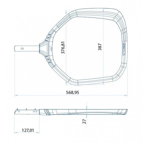 Recogehojas de superficie Shark dimensiones