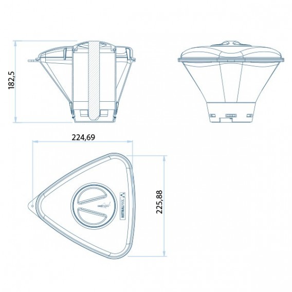 Dosificador de cloro flotante Shark para piscina