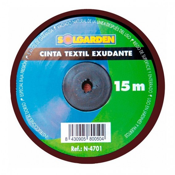 Cinta textil exudante 16 mm Solgarden