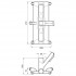 Dimensiones limpiafondos Certivac Fairlocks articulado