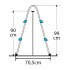 Dimensiones escalera Gre AR109