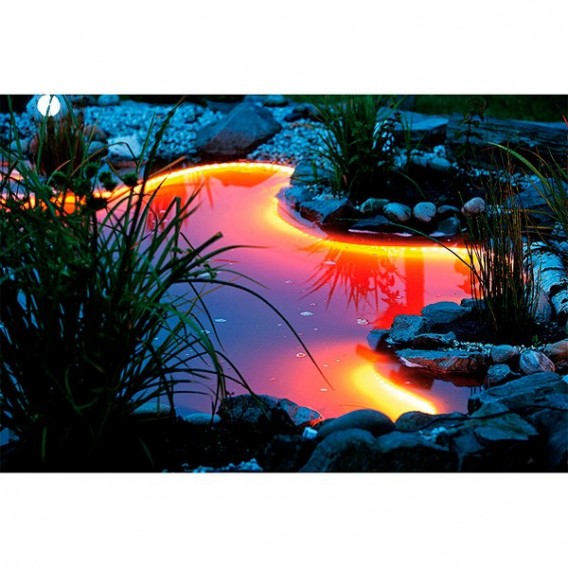 Tira LED colores RGB sumergible con mando 5m Heissner