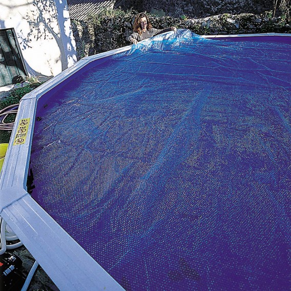 Cubierta isotérmica para piscina Gre ovalada