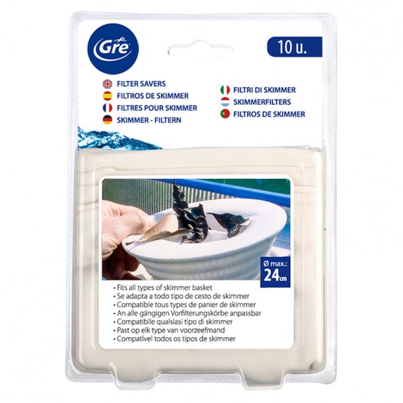 Filtros skimmer Gre 10 unidades 40045