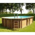 Piscina de madera Gre Sunbay Safran 2 ovalada