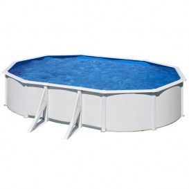 Piscina Gre Starpool ovalada acero blanca altura 120 cm