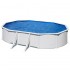 Piscina Gre Starpool ovalada acero blanca altura 120 cm