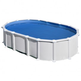 Piscina Gre Starpool ovalada acero blanca sin postes altura 132 cm