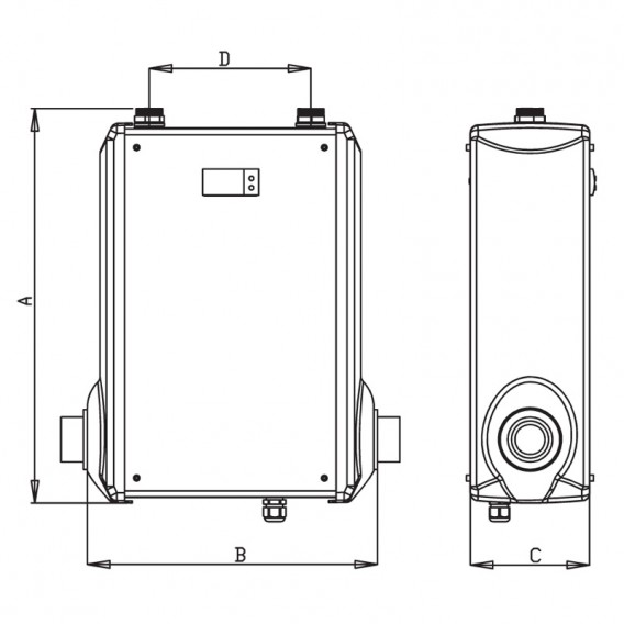 Dimensiones AstralPool Waterheat equipado